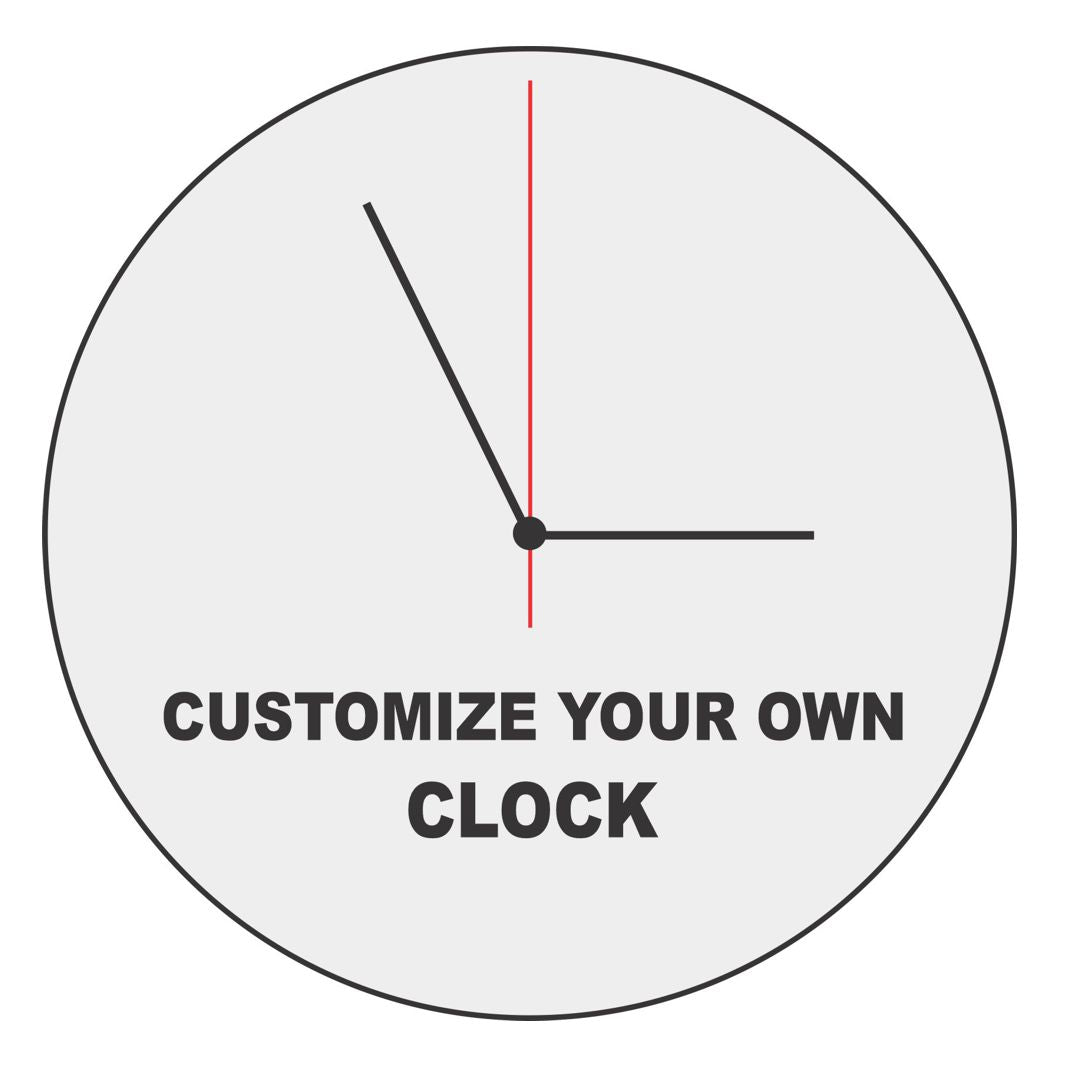 Personalized 11" Photo Wall Clock - Custom Design
