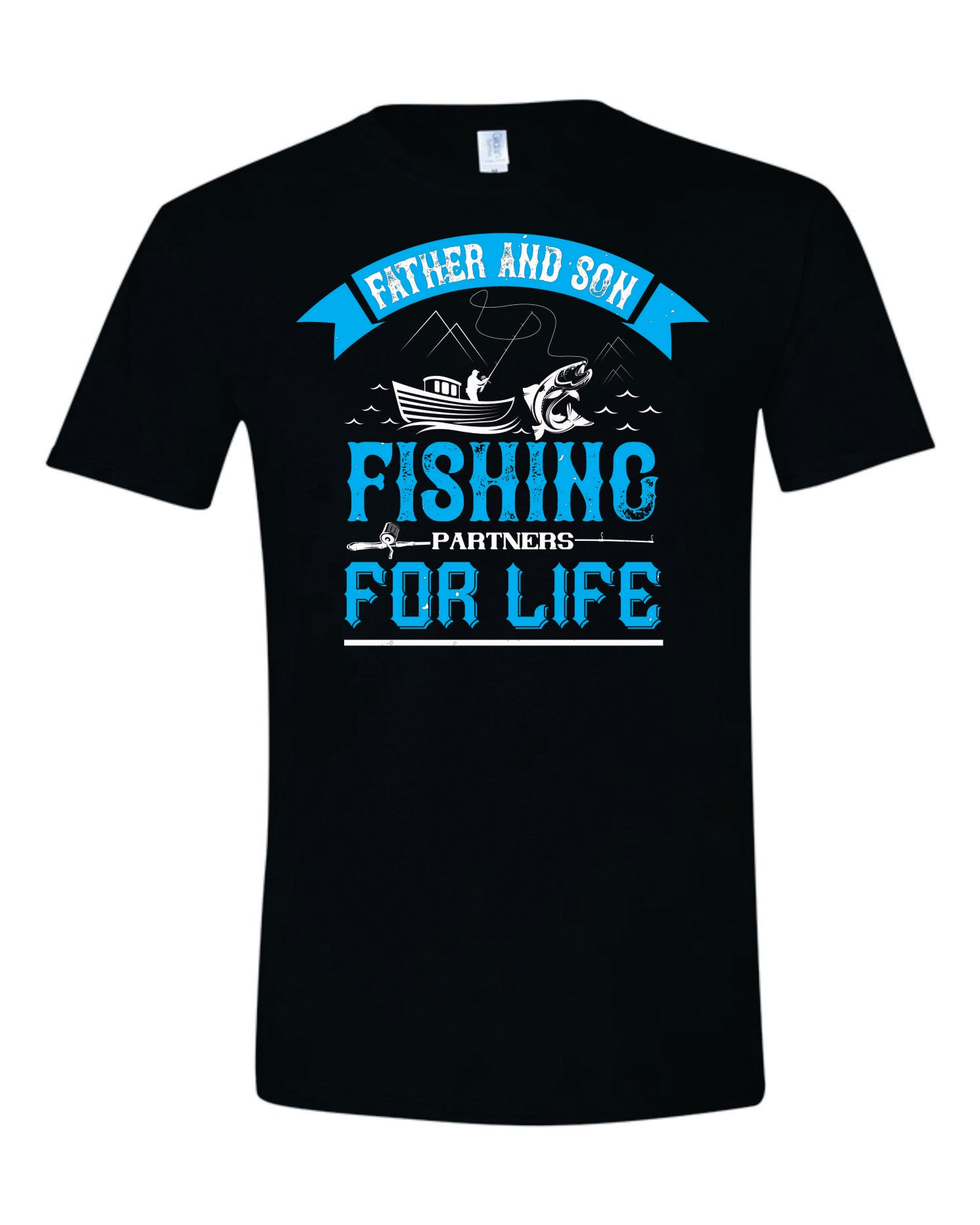 Father and Son Fishing Partners for Life - Bonding T-Shirt