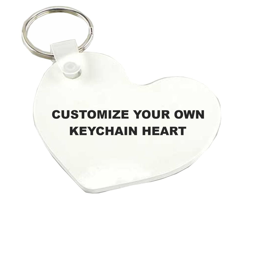 Personalized Heart Shaped Photo Keychain - Double Sided