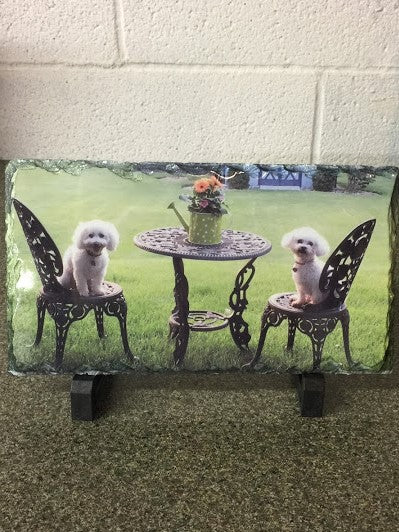 Personalized Pet Memorial Photo Slate - Custom Design