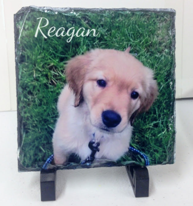 Personalized Pet Memorial Photo Slate - Custom Design